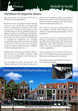Partyboot De Koperen Hoorn