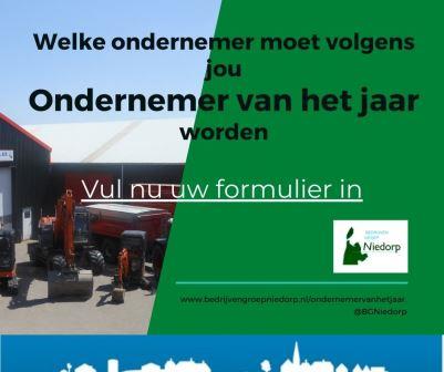 Wie nomineert u voor de Ondernemer van het Jaar