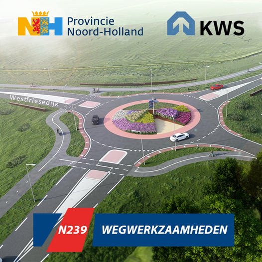 Afsluiting N239 Nieuwe Niedorp - 20 mei t/m 23 mei