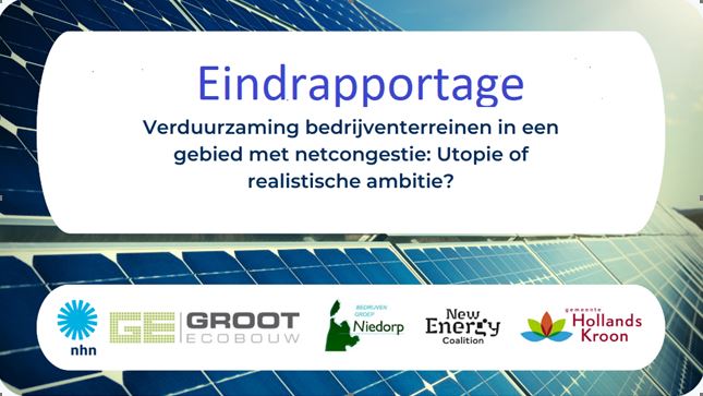 De eindrapportage ‘Verduurzaming Bedrijventerrein Winkelerzand’ 