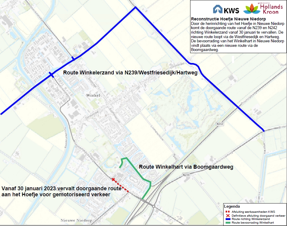 Afsluiting & herinrichting Hoefje Nieuwe Niedorp 