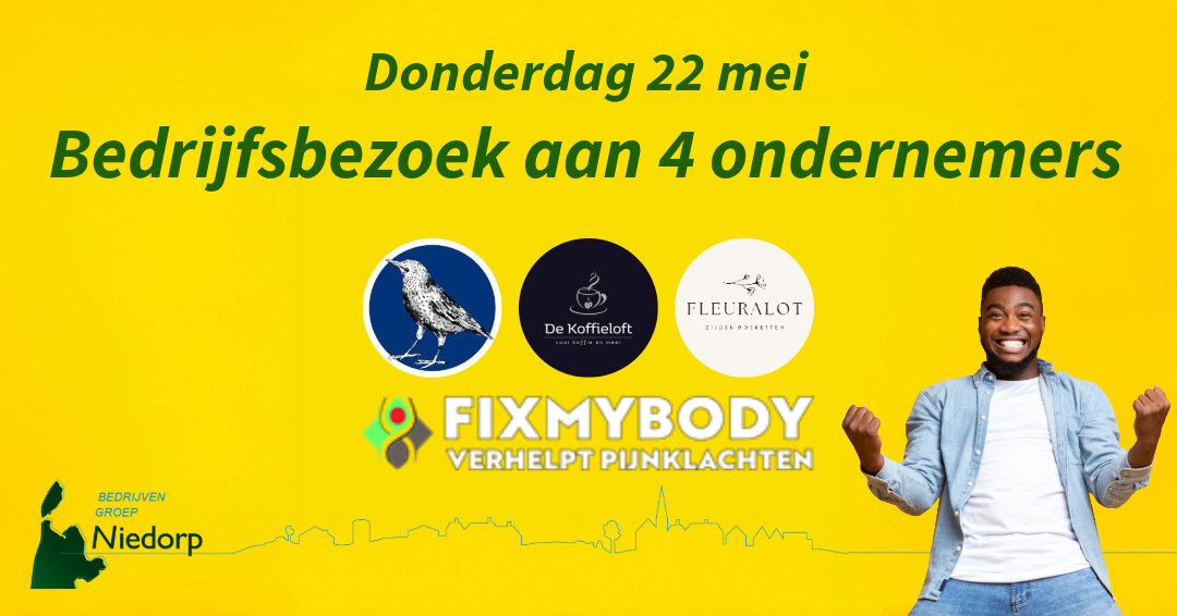 Uitnodiging bedrijfsbezoek 22 mei