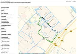 Afsluiting Boomgaardweg Nieuwe Niedorp