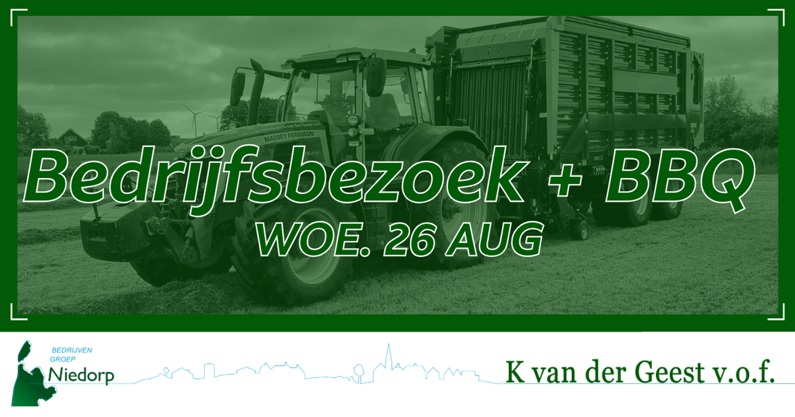 Aanmelden bedrijfsbezoek + BBQ